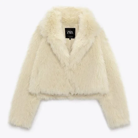 BLOGGER'S FAVE! Zara Faux Fur Coat NWT - Picture 17 of 17